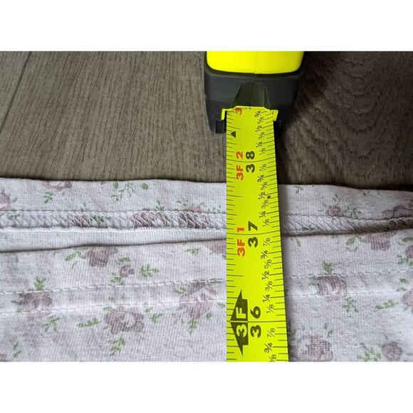 Country Store Womens Purple Floral Nightgown With Lace & Button Details - Picture 5 of 6